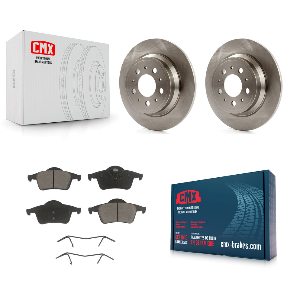 Rear Disc Brake Rotors And Ceramic Pads Kit For Volvo S60 V70 XC70 S80 K8C-101910