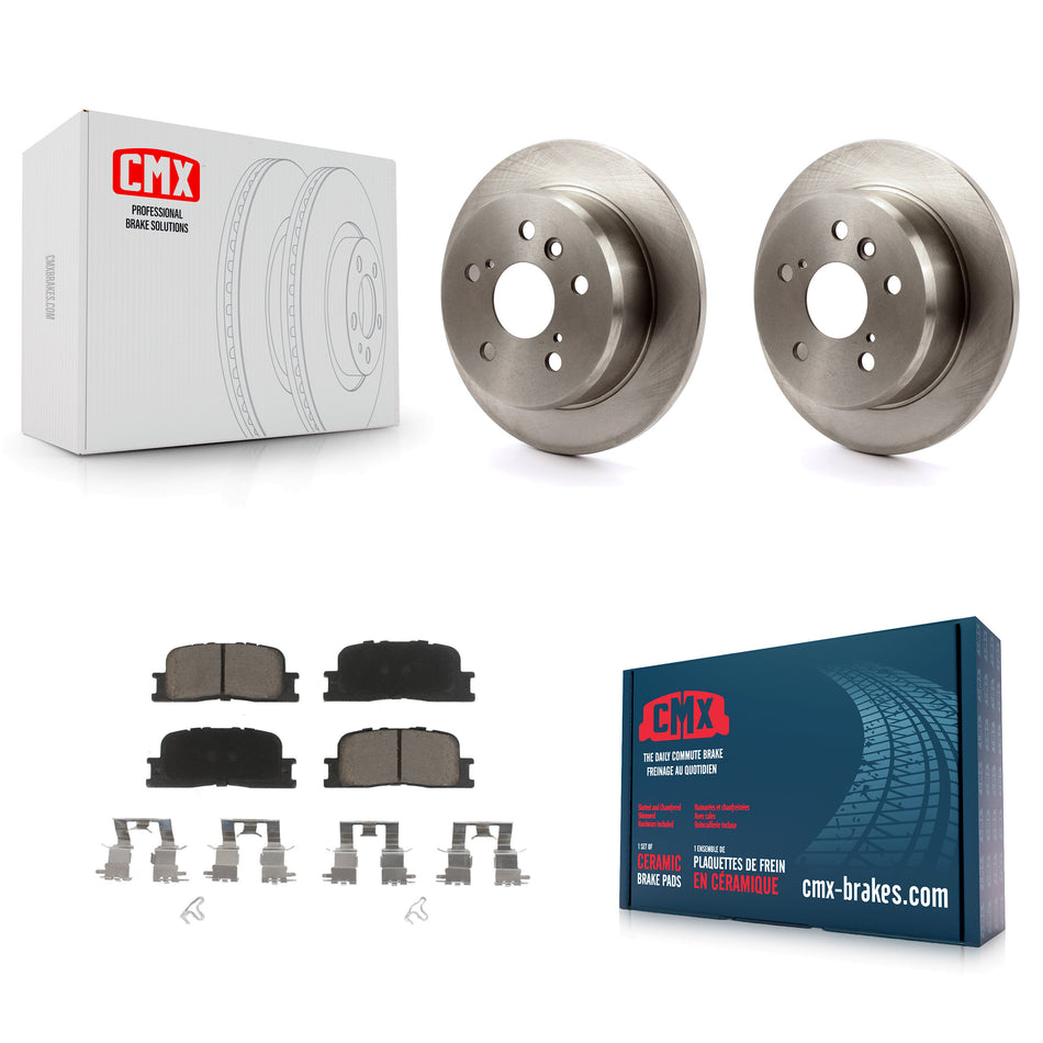 Rear Disc Brake Rotors And Ceramic Pads Kit For Toyota Camry Lexus ES330 ES300 K8C-101928