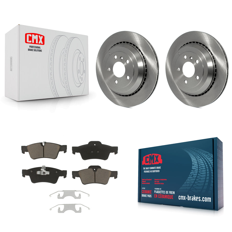 Rear Disc Brake Rotors And Ceramic Pads Kit For Mercedes-Benz ML350 GL450 R350 GL550 GL350 ML500 ML550 GL320 R500 R320 K8C-101939