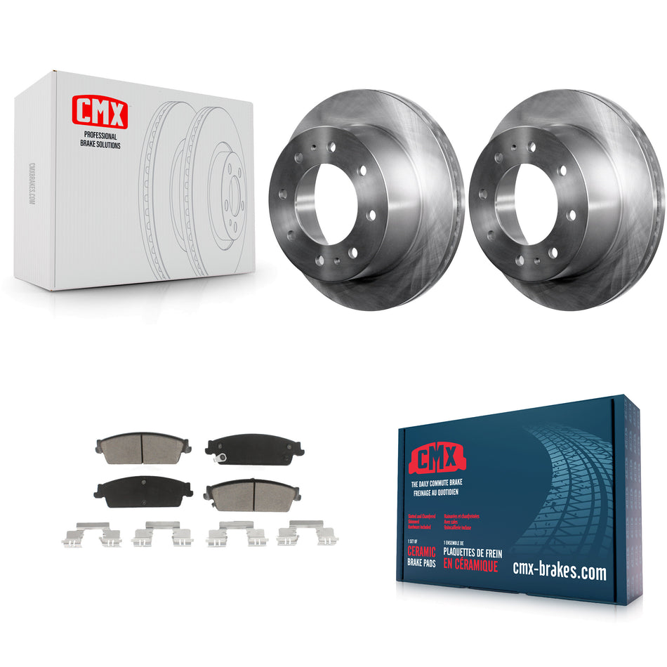 Rear Disc Brake Rotors And Ceramic Pads Kit For 2011 Chevrolet Silverado 1500 Hybrid K8C-101951