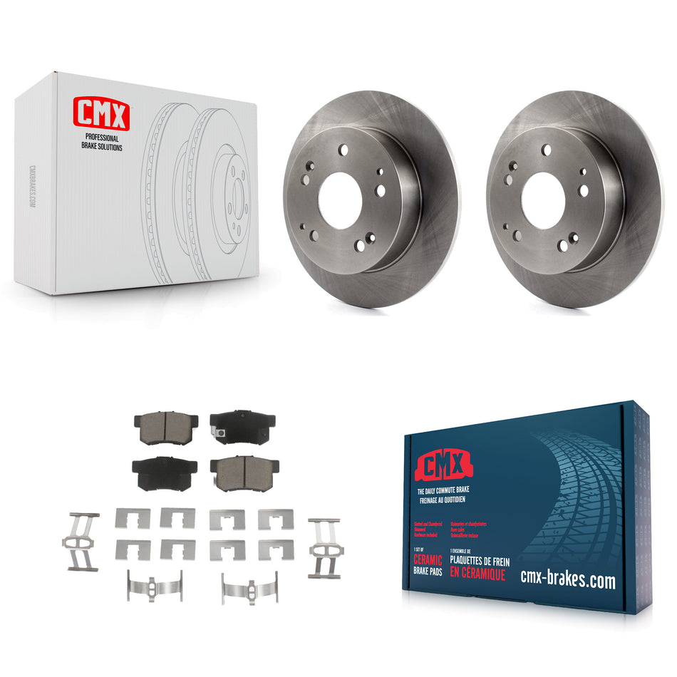 Rear Disc Brake Rotors And Ceramic Pads Kit For Honda Accord Civic Acura RSX Integra K8C-101954