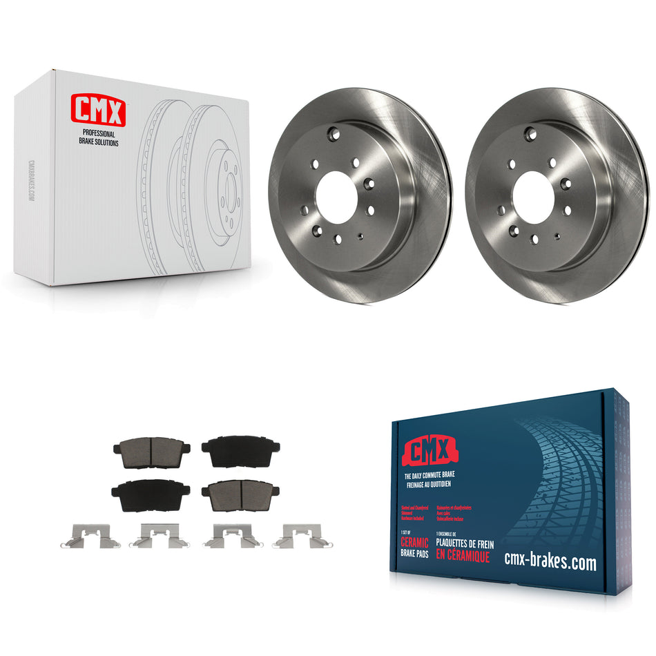 Rear Disc Brake Rotors And Ceramic Pads Kit For Ford Edge Mazda CX-7 Lincoln MKX K8C-101956