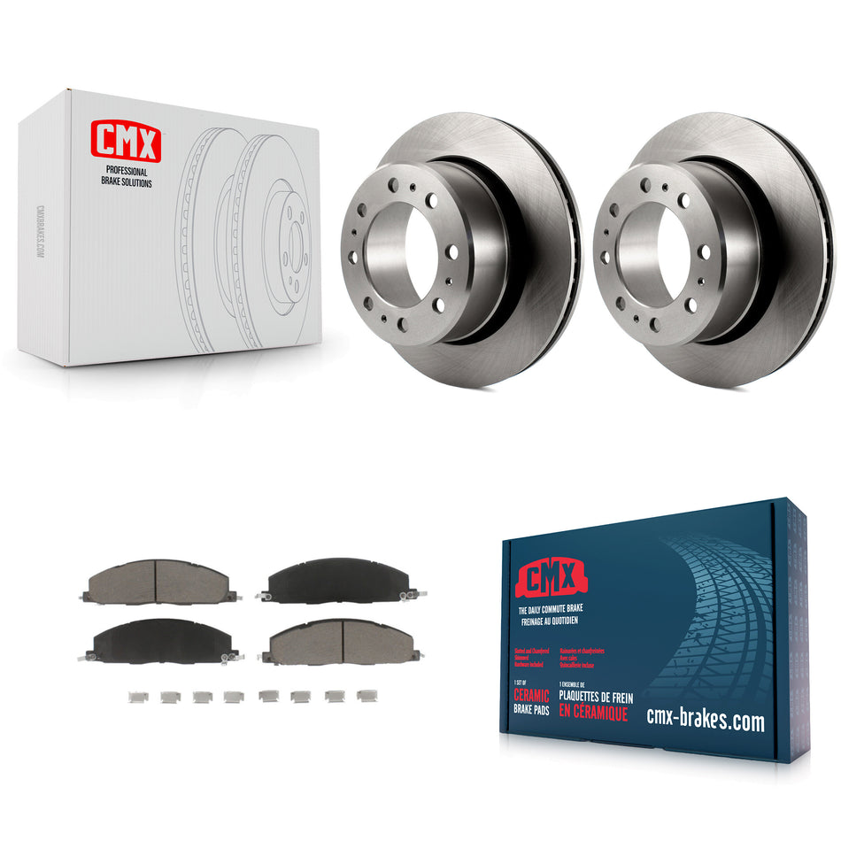 Rear Disc Brake Rotors And Ceramic Pads Kit For Ram 2500 3500 1500 Dodge K8C-101962