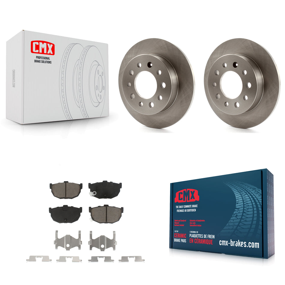 Rear Disc Brake Rotors And Ceramic Pads Kit For 2003-2008 Hyundai Tiburon K8C-101964