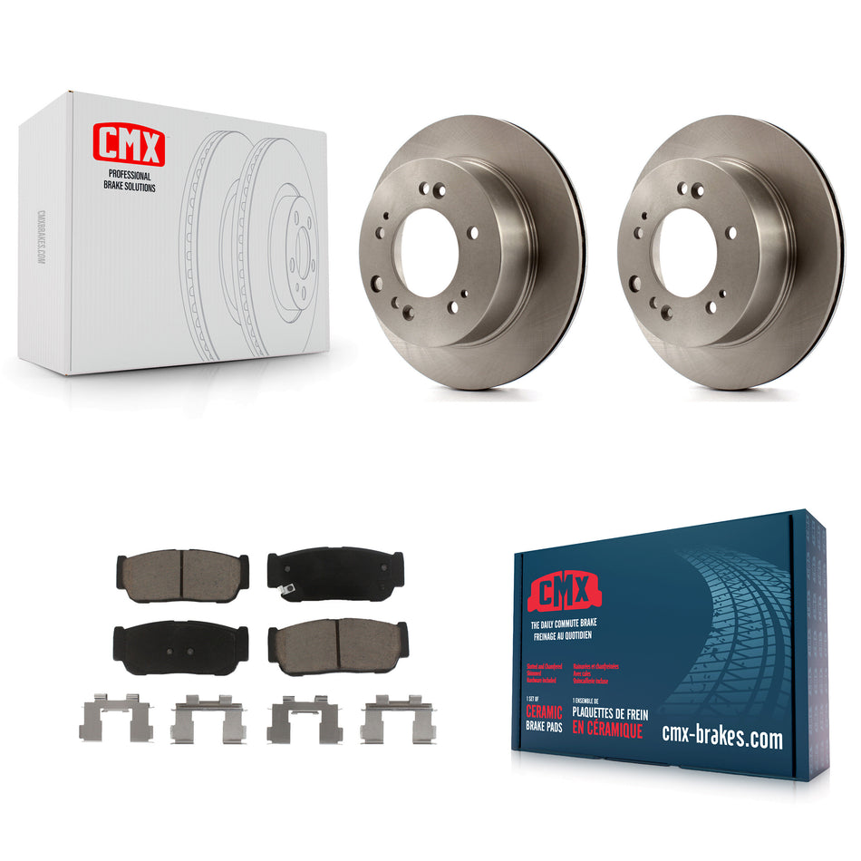 Rear Disc Brake Rotors And Ceramic Pads Kit For 2007-2009 Kia Sorento K8C-101968