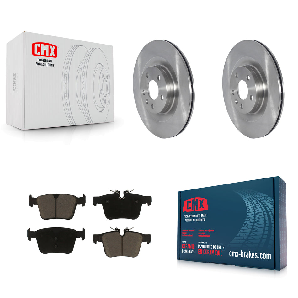 Rear Disc Brake Rotors And Ceramic Pads Kit For 2016-2019 Volvo XC90 With 320mm Diameter Rotor K8C-101970