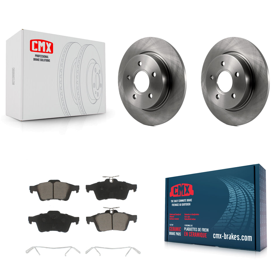 Rear Disc Brake Rotors And Ceramic Pads Kit For Ford Focus K8C-101972