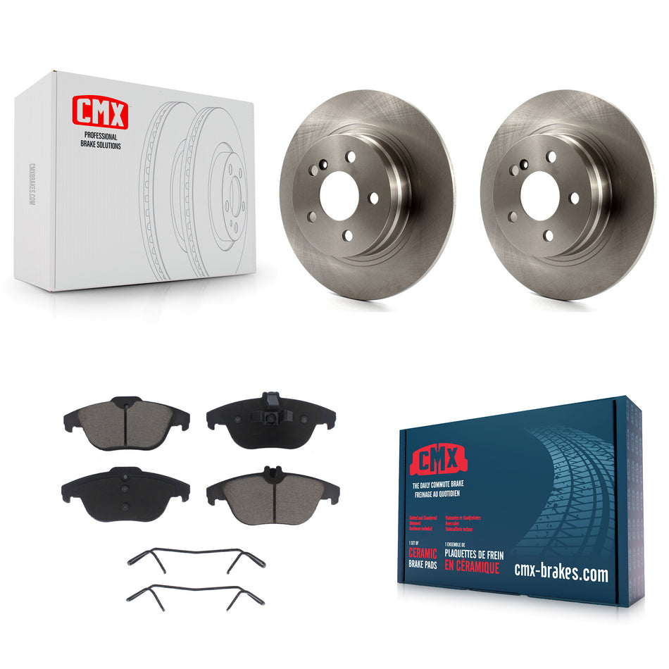 Rear Disc Brake Rotors And Ceramic Pads Kit For Mercedes-Benz C300 C250 C230 K8C-101973