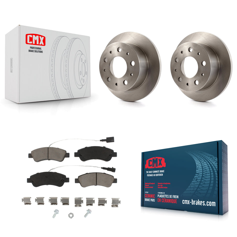 Rear Disc Brake Rotors And Ceramic Pads Kit For Ram ProMaster 1500 2500 3500 K8C-102011