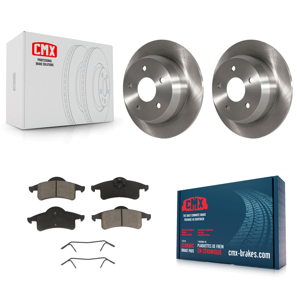 Rear Disc Brake Rotors And Ceramic Pads Kit For 1999-2004 Jeep Grand Cherokee K8C-102017
