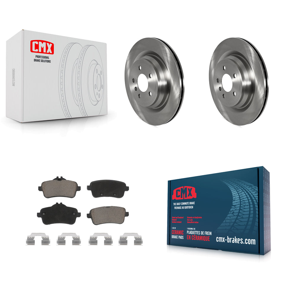 Rear Brake Rotors & Ceramic Pad Kit For Mercedes-Benz ML350 GLE400 GLE350 GLE43 AMG ML400 K8C-102020