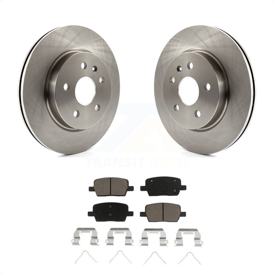 Rear Disc Brake Rotors And Ceramic Pads Kit For Chevrolet Camaro Cadillac CT6 K8C-102027