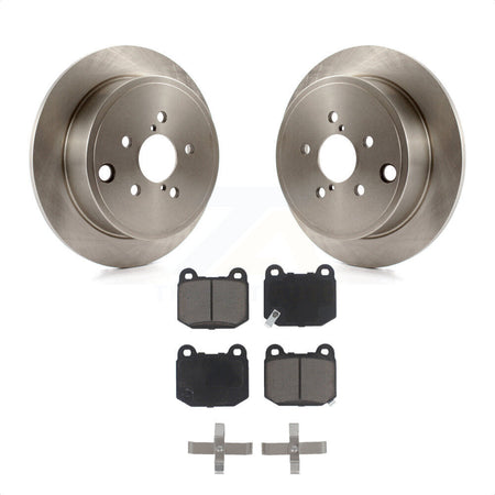 Rear Disc Brake Rotors And Ceramic Pads Kit For 2014 Subaru WRX With 17\\" Factory Wheels K8C-102033