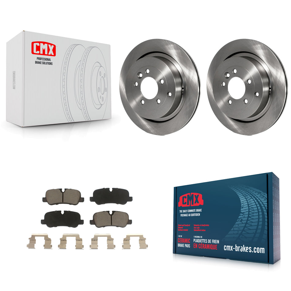 Rear Disc Brake Rotors And Ceramic Pads Kit For Land Rover Range Sport LR4 LR3 K8C-102043