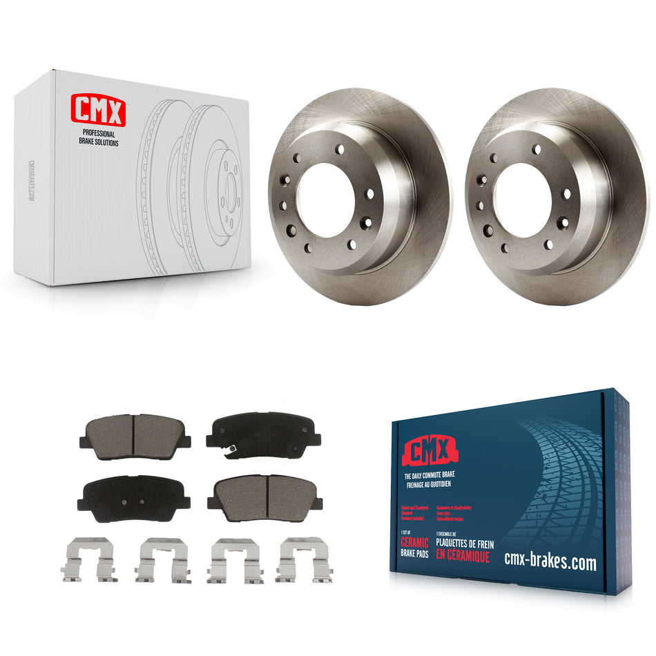 Rear Disc Brake Rotors And Ceramic Pads Kit For Kia Sedona Hyundai Entourage K8C-102058