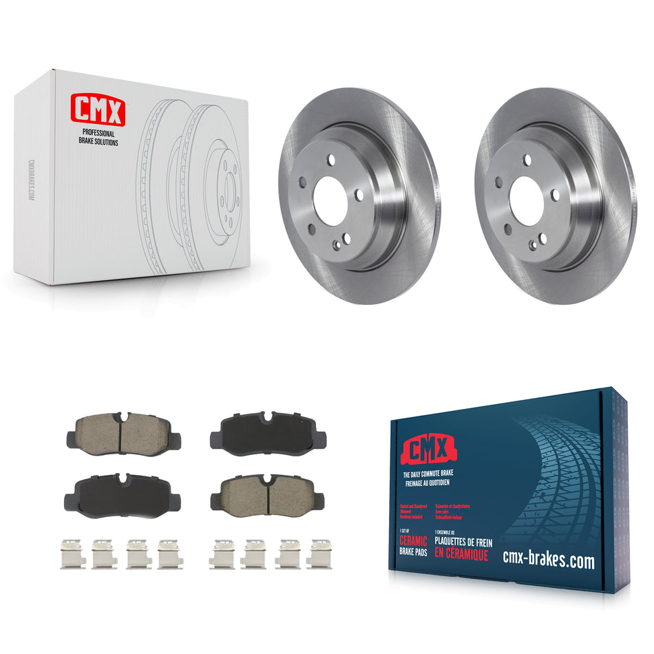 Rear Disc Brake Rotors And Ceramic Pads Kit For Mercedes-Benz Metris K8C-102066