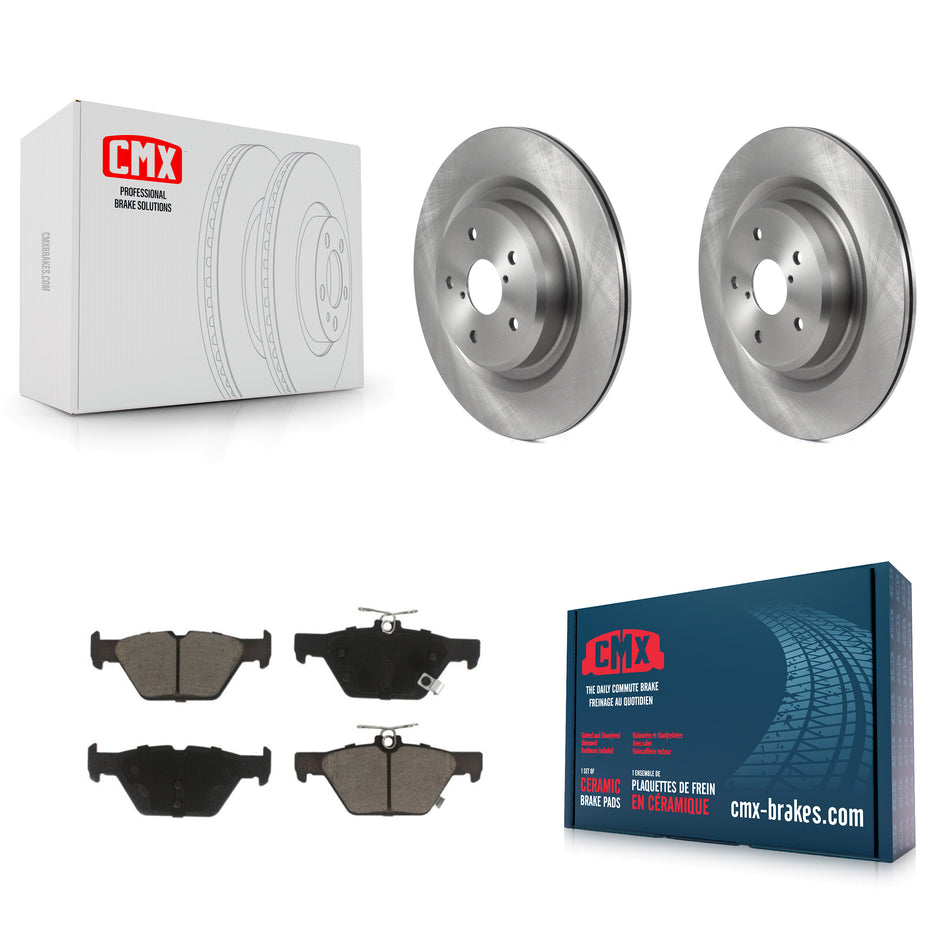 Rear Disc Brake Rotors And Ceramic Pads Kit For 2019-2022 Subaru Ascent K8C-102083