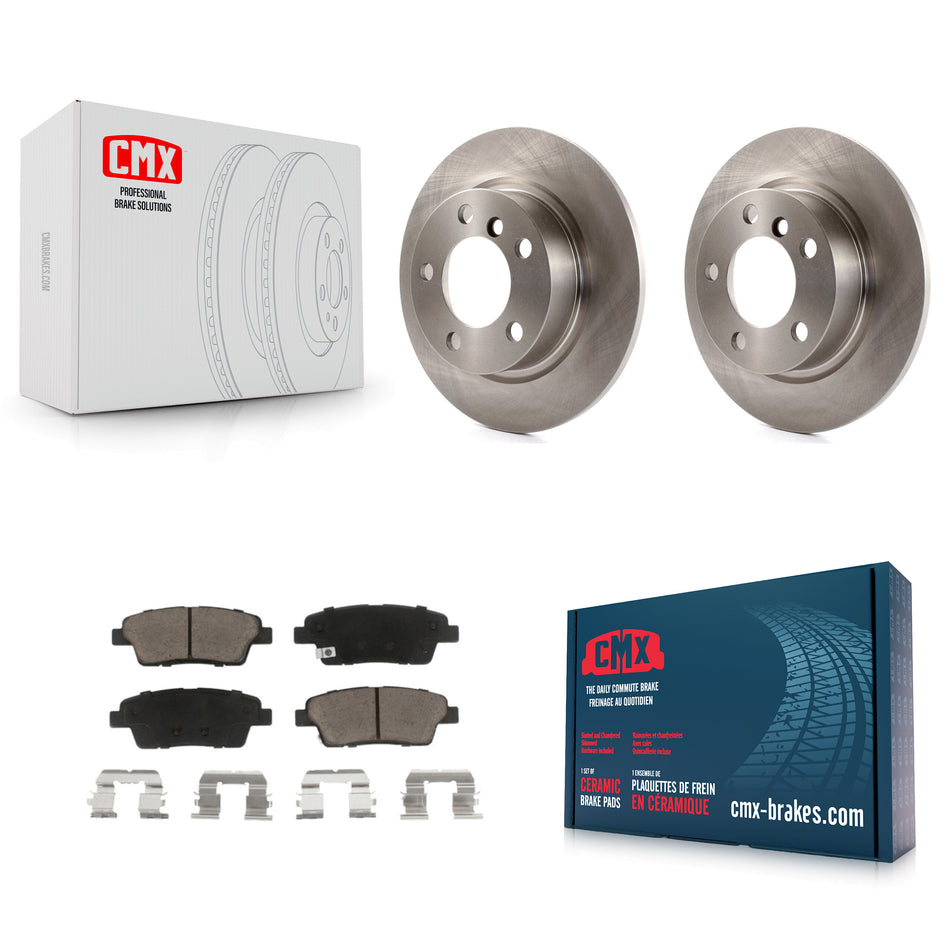 Rear Disc Brake Rotors And Ceramic Pads Kit For Mini Cooper Countryman Paceman K8C-102104