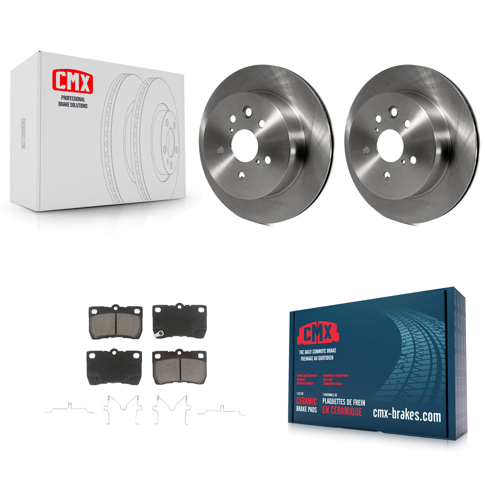 Rear Disc Brake Rotors And Ceramic Pads Kit For Lexus IS250 GS350 IS350 GS300 GS430 GS450h GS460 K8C-102116