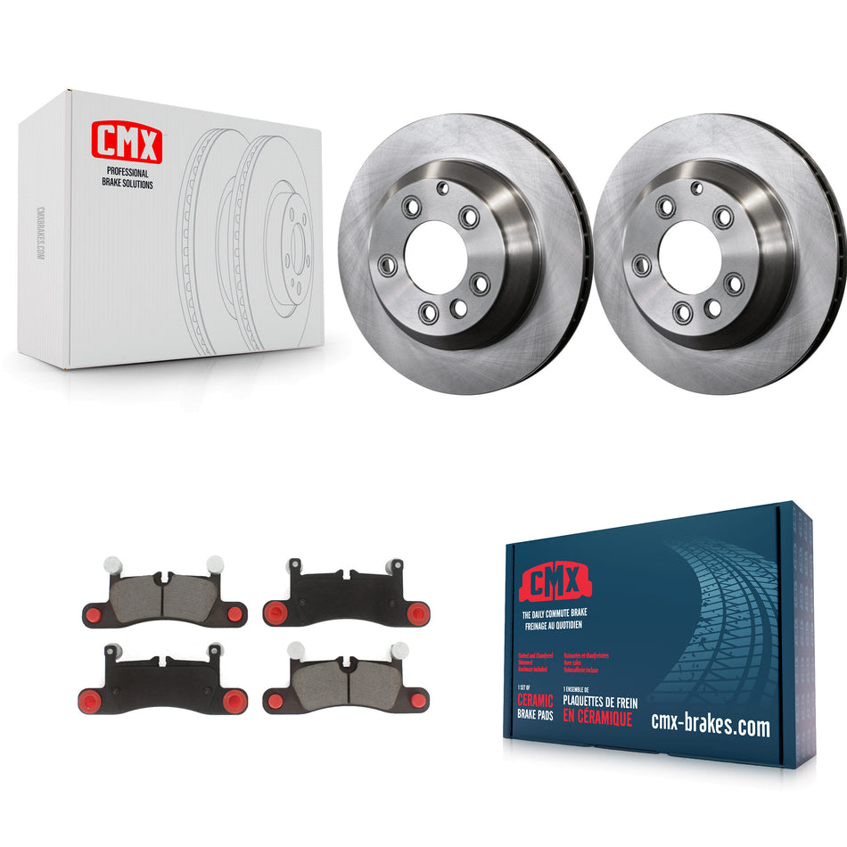 Rear Disc Brake Rotors And Ceramic Pads Kit For Porsche Cayenne Volkswagen Touareg K8C-102123
