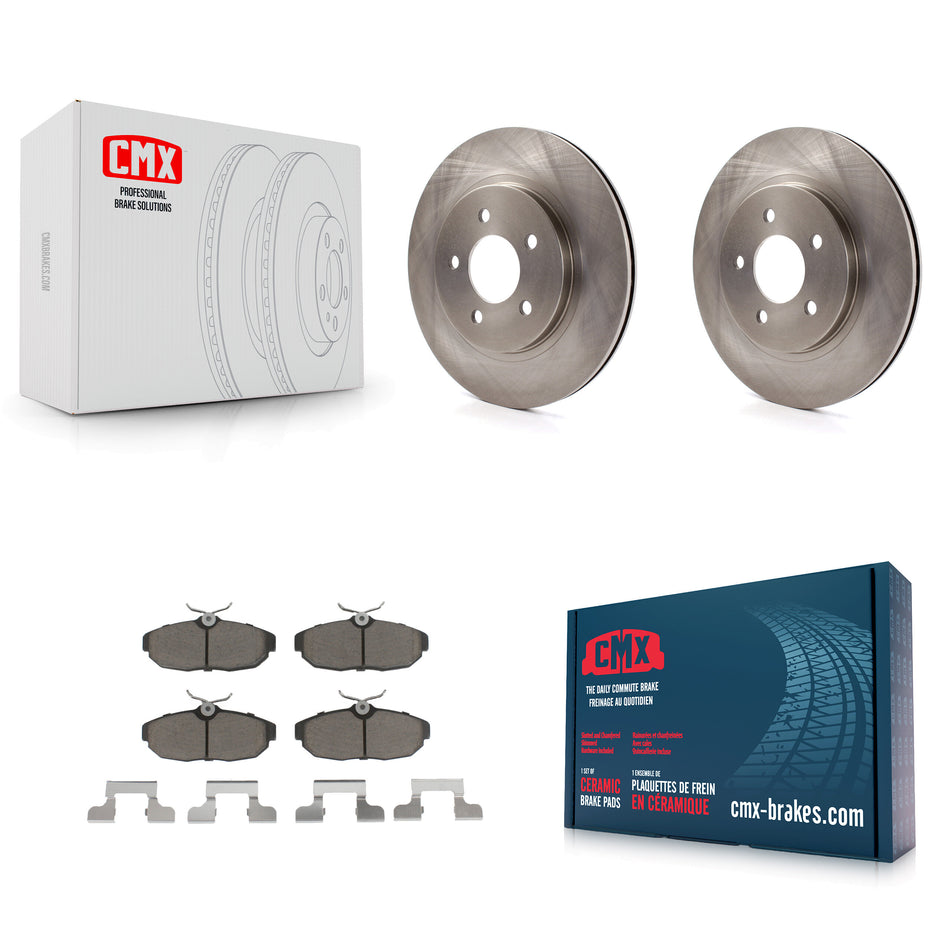 Rear Disc Brake Rotors And Ceramic Pads Kit For Ford Mustang K8C-102131