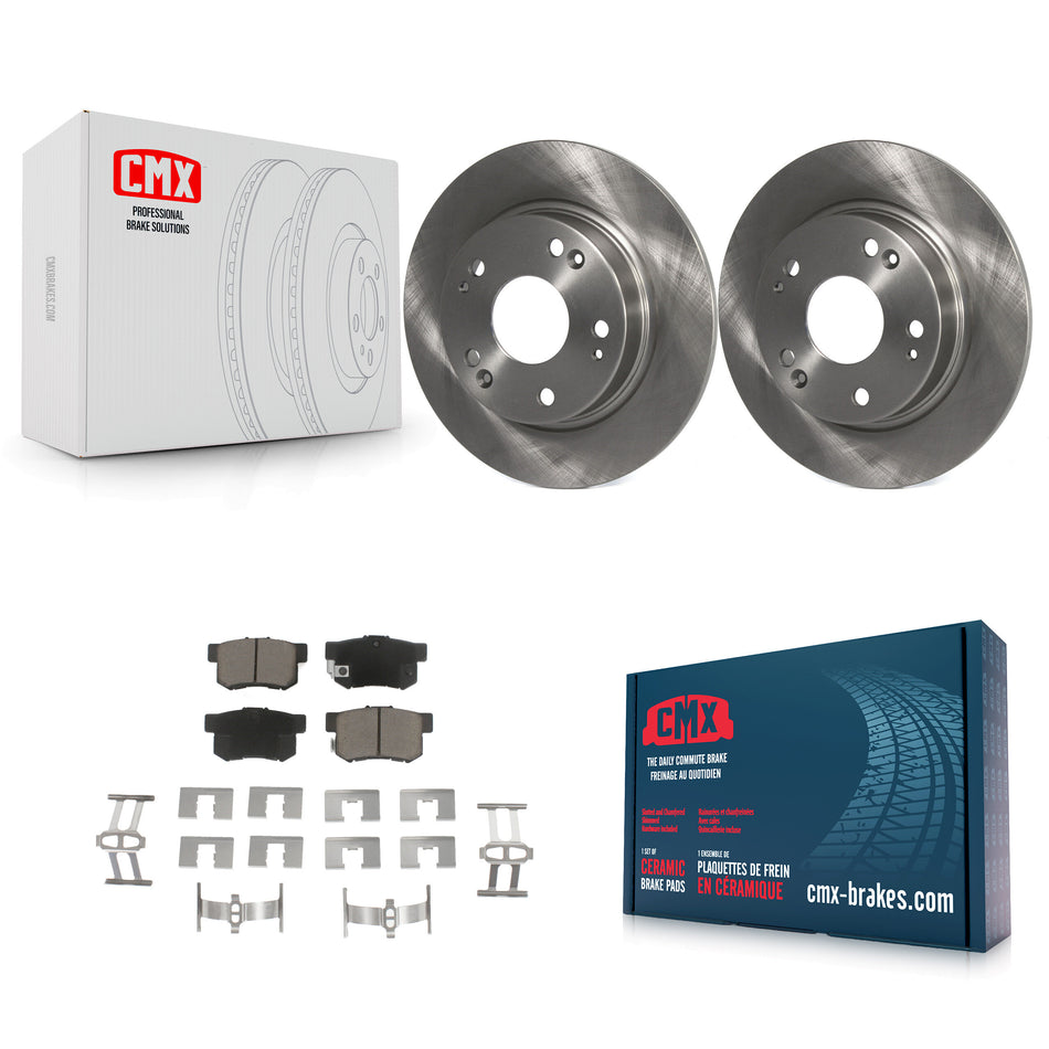 Rear Disc Brake Rotors And Ceramic Pads Kit For Honda Civic Acura ILX CSX K8C-102141