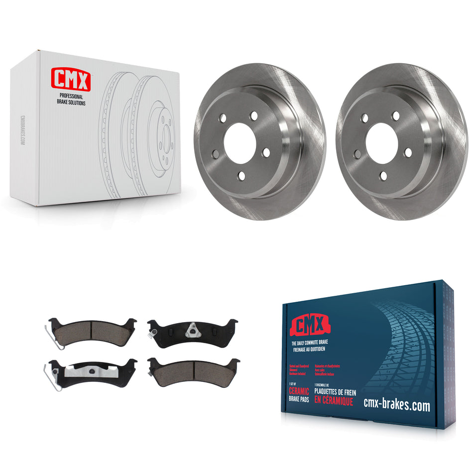 Rear Disc Brake Rotors And Ceramic Pads Kit For Jeep Grand Cherokee K8C-102144