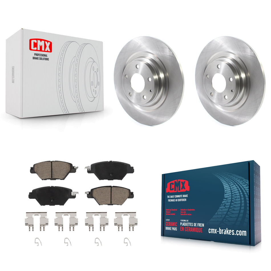 Rear Disc Brake Rotors And Ceramic Pads Kit For 2016-2023 Mazda CX-9 K8C-102148