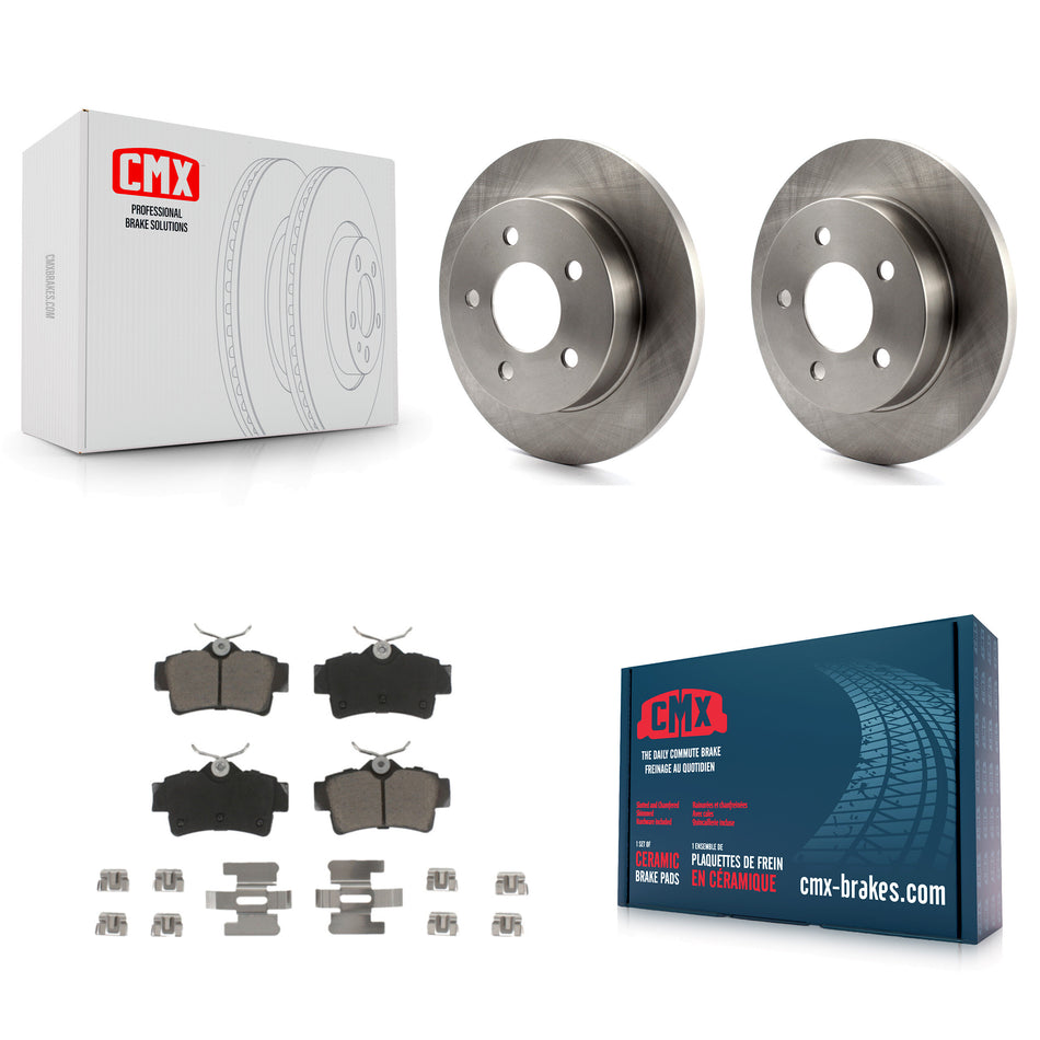 Rear Disc Brake Rotors And Ceramic Pads Kit For Ford Mustang K8C-102157