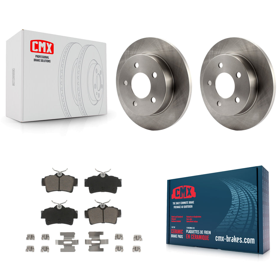 Rear Disc Brake Rotors And Ceramic Pads Kit For Ford Mustang K8C-102157
