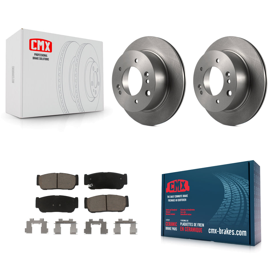 Rear Disc Brake Rotors And Ceramic Pads Kit For 2003-2006 Kia Sorento K8C-102158