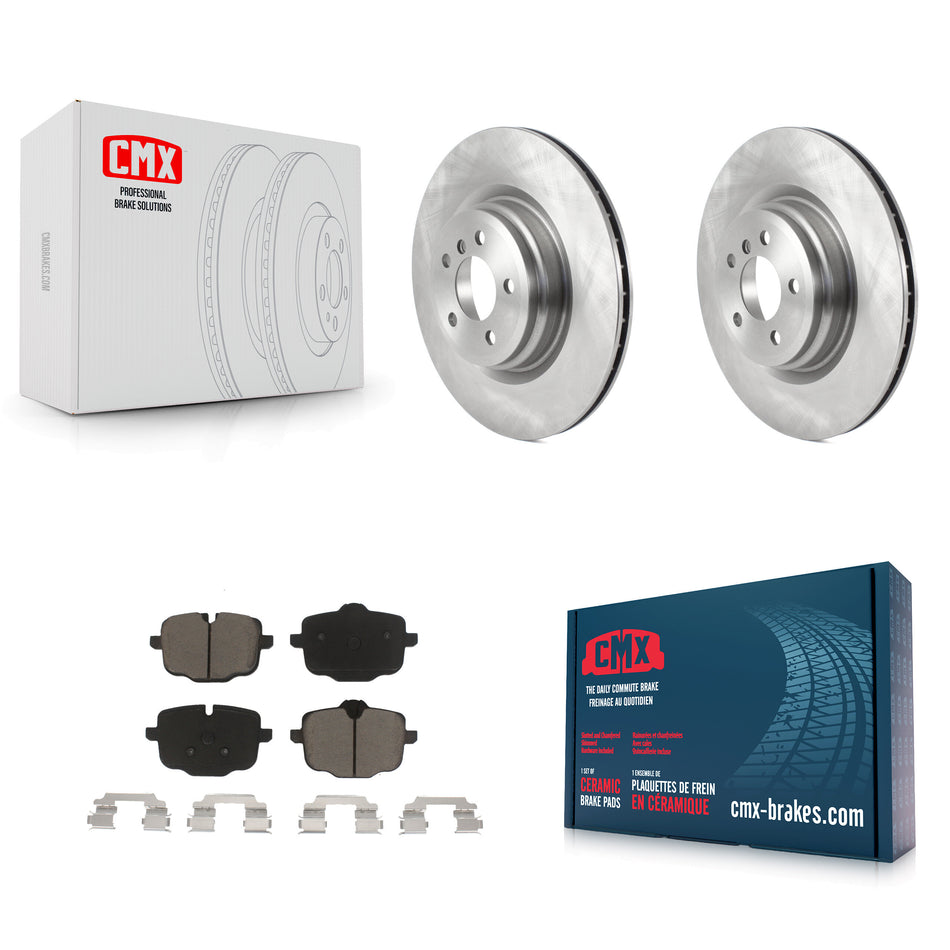 Rear Disc Brake Rotors And Ceramic Pads Kit For 2016-2019 BMW Alpina B6 xDrive Gran Coupe K8C-102171