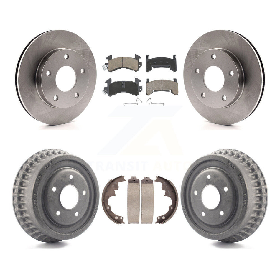 Front Rear Disc Brake Rotors Ceramic Pads And Drum Kit For Chevrolet S10 Blazer GMC S15 Jimmy Sonoma Buick Riviera Oldsmobile Toronado Syclone Bravada K8C-102398