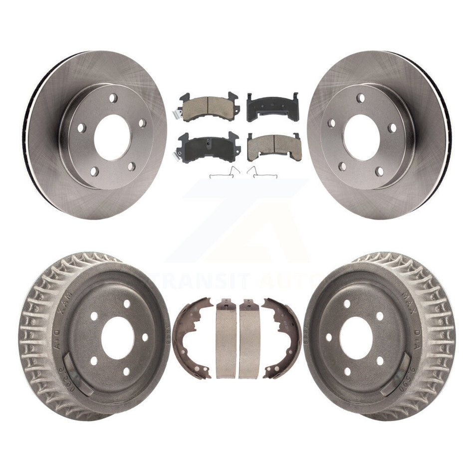 Front Rear Disc Brake Rotors Ceramic Pads And Drum Kit For Chevrolet S10 GMC Sonoma Blazer Jimmy Oldsmobile Bravada Typhoon K8C-102399