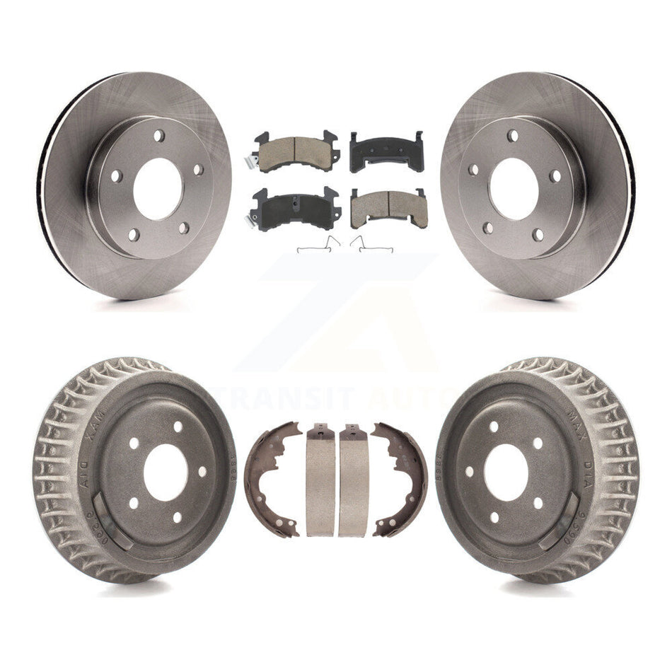 Front Rear Disc Brake Rotors Ceramic Pads And Drum Kit For Chevrolet S10 GMC Sonoma Blazer Jimmy Oldsmobile Bravada Typhoon K8C-102399