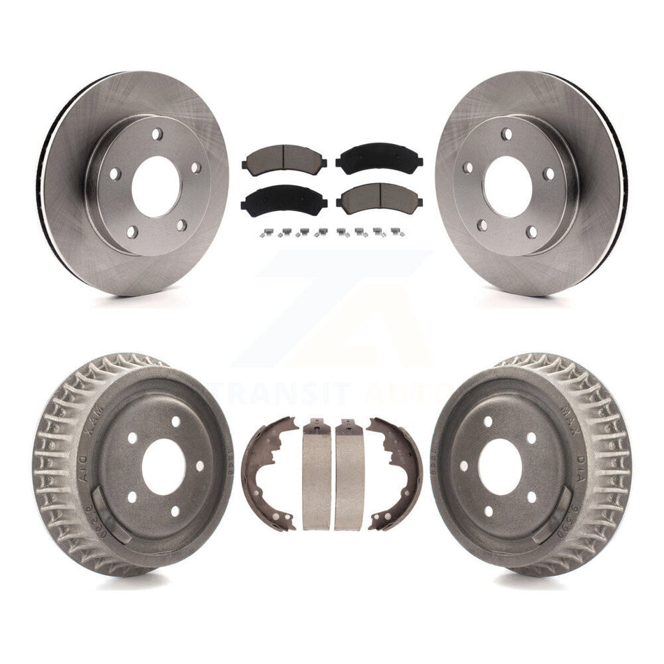 Front Rear Disc Brake Rotors Ceramic Pads And Drum Kit For 1997-1997 Chevrolet Blazer GMC Jimmy K8C-102401