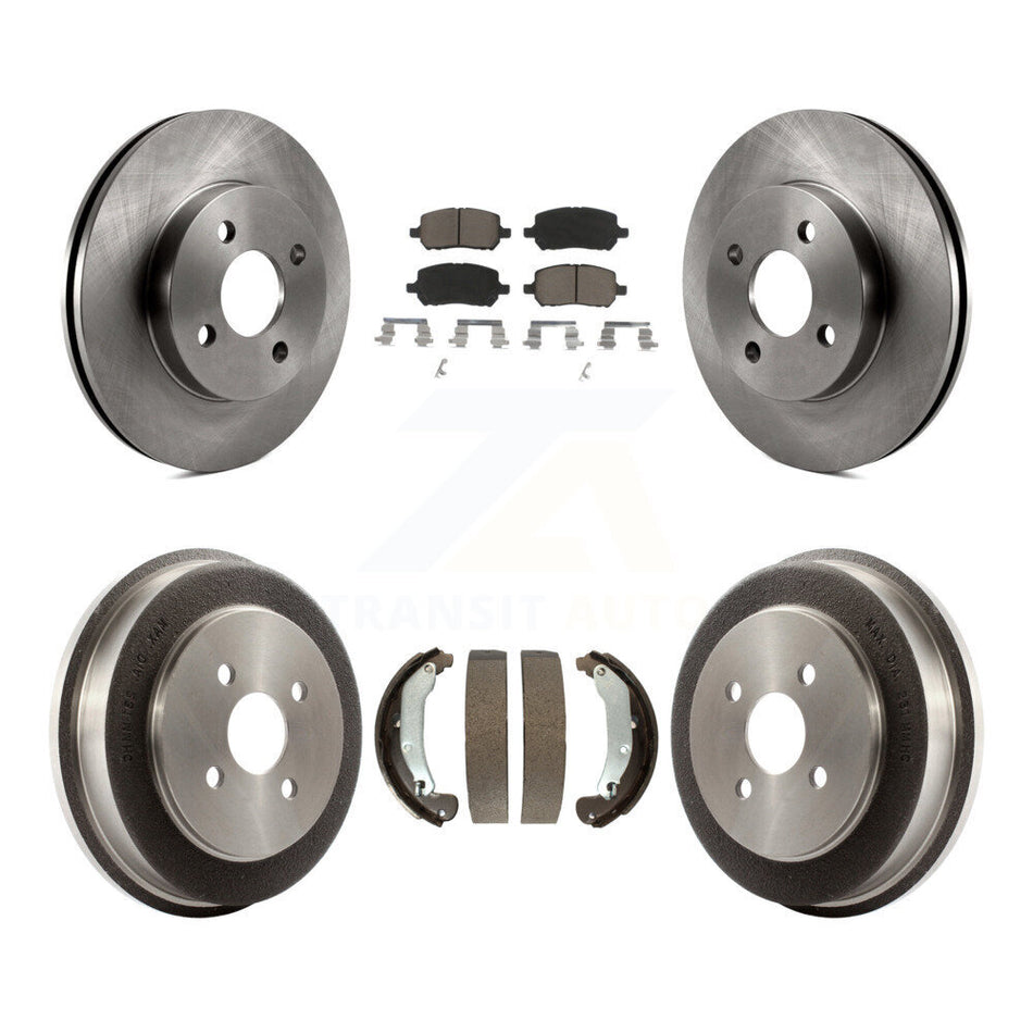 Front Rear Disc Brake Rotors Ceramic Pads And Drum Kit For Chevrolet Cobalt Saturn Ion Pontiac Pursuit K8C-102432