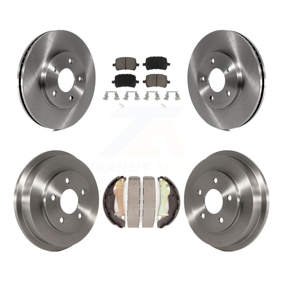 Front Rear Disc Brake Rotors Ceramic Pads And Drum Kit For Chevrolet HHR K8C-102439