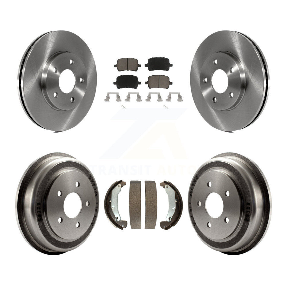 Front Rear Disc Brake Rotors Ceramic Pads And Drum Kit For Chevrolet HHR K8C-102440