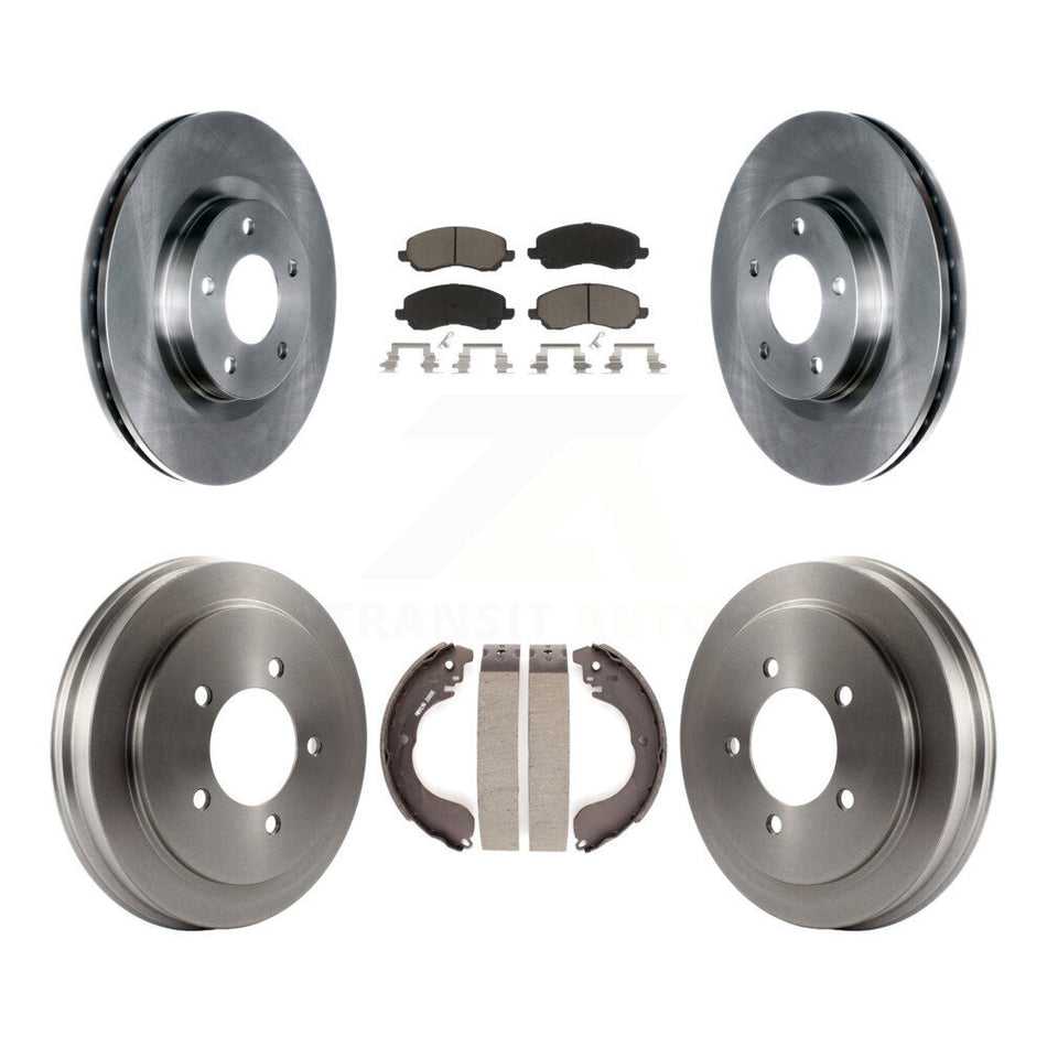 Front Rear Disc Brake Rotors Ceramic Pads And Drum Kit For Jeep Patriot Compass Dodge Caliber Chrysler Sebring Avenger K8C-102482