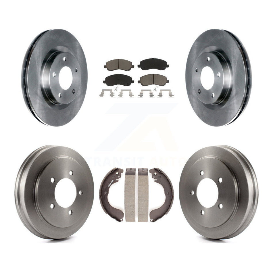 Front Rear Disc Brake Rotors Ceramic Pads And Drum Kit For Jeep Patriot Compass Dodge Caliber Chrysler Sebring Avenger K8C-102482