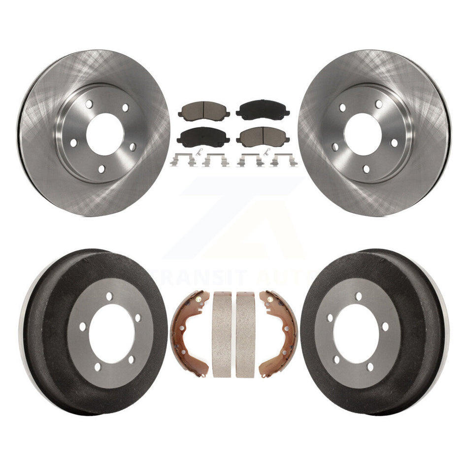 Front Rear Disc Brake Rotors Ceramic Pads And Drum Kit For Chrysler Sebring Mitsubishi Dodge Stratus Eclipse Galant K8C-102504
