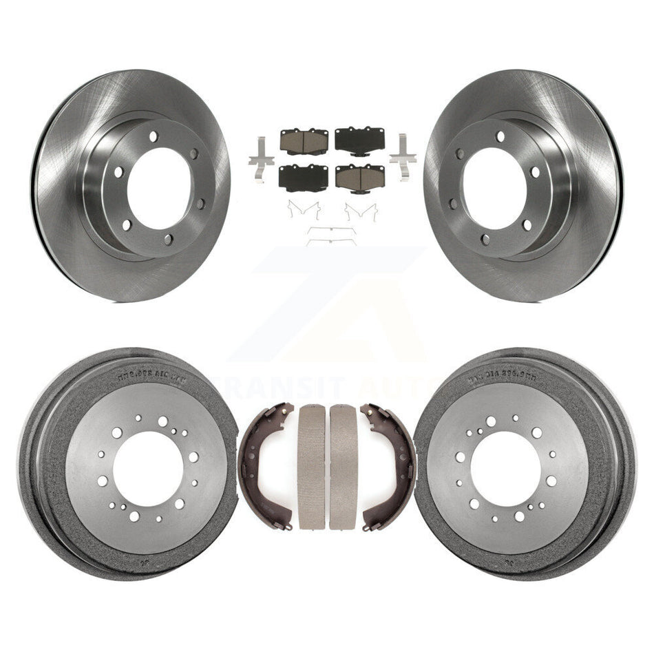 Front Rear Disc Brake Rotors Ceramic Pads And Drum Kit For Toyota 4Runner K8C-102530