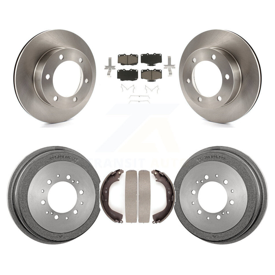 Front Rear Disc Brake Rotors Ceramic Pads And Drum Kit For Toyota 4Runner Tacoma K8C-102531