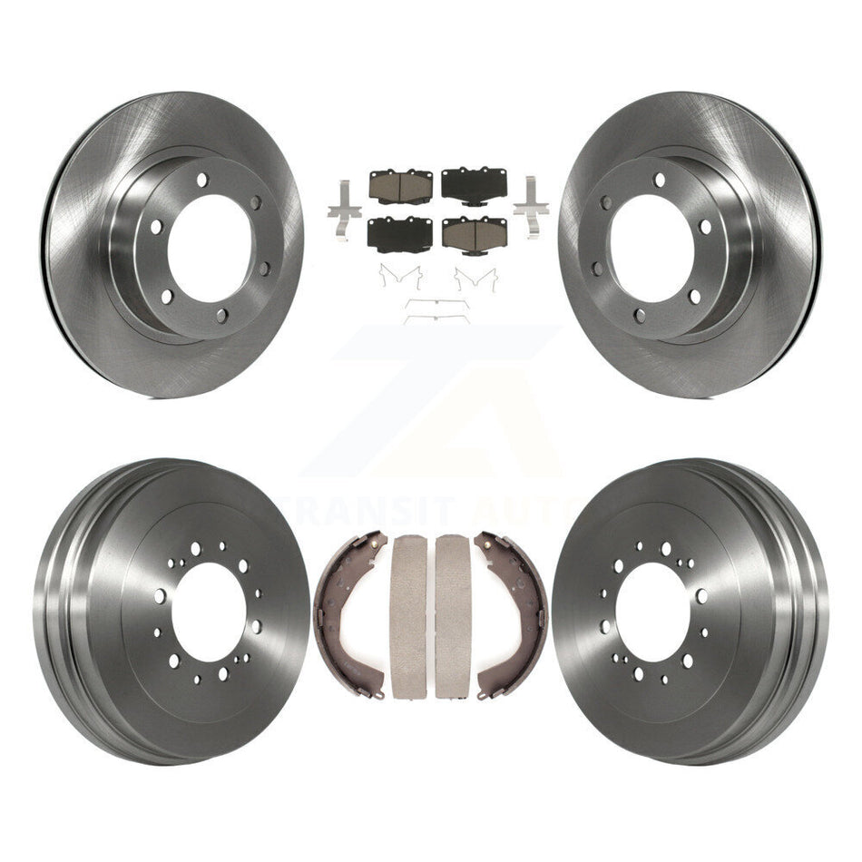 Front Rear Disc Brake Rotors Ceramic Pads And Drum Kit For Toyota Tacoma 4Runner K8C-102532