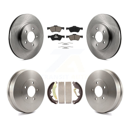 Front Rear Disc Brake Rotors Ceramic Pads And Drum Kit For Ford Escape Mercury Mariner K8C-102551