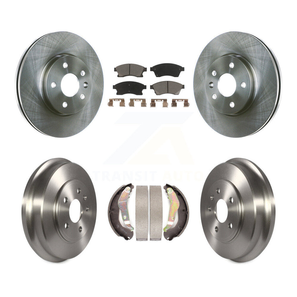 Front Rear Disc Brake Rotors Ceramic Pads And Drum Kit For Chevrolet Sonic K8C-102555