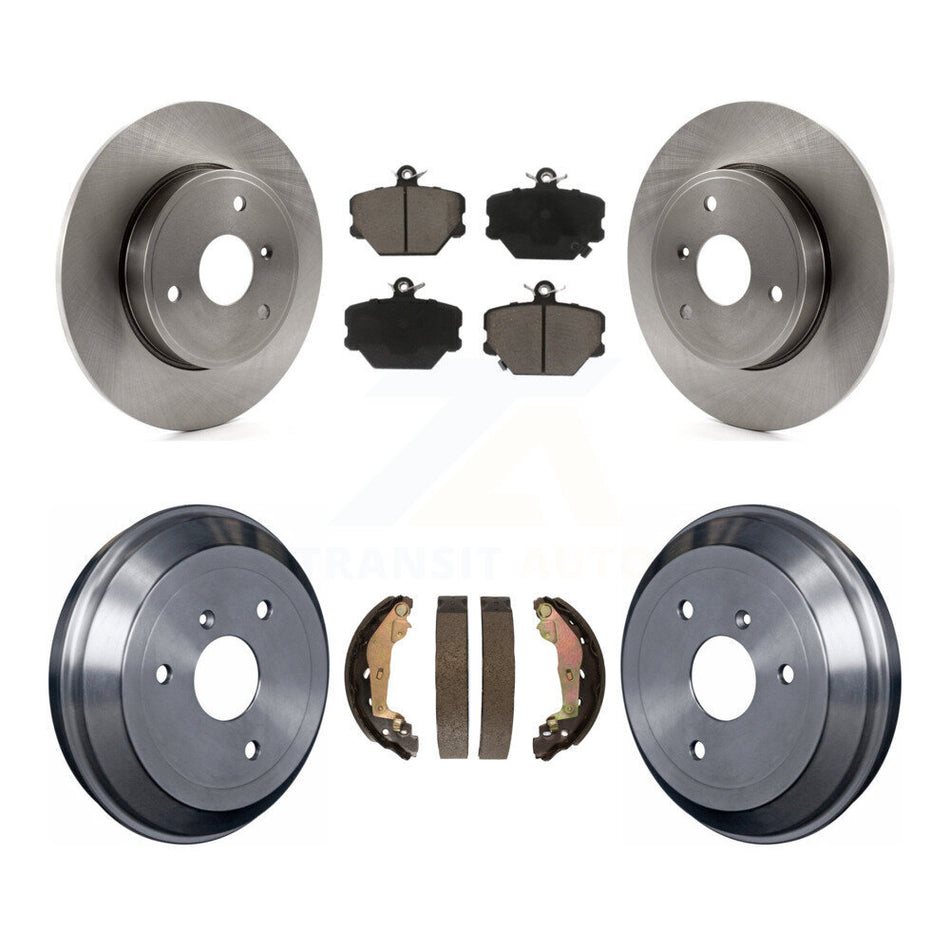 Front Rear Disc Brake Rotors Ceramic Pads And Drum Kit For Smart Fortwo K8C-102557