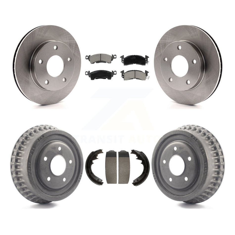 Front Rear Disc Brake Rotors Ceramic Pads And Drum Kit For GMC Jimmy K8C-102579