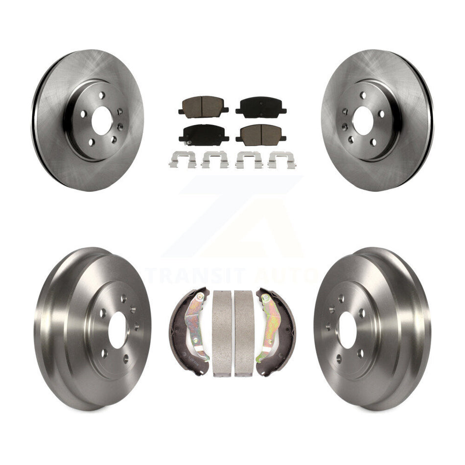 Front Rear Disc Brake Rotors Ceramic Pads And Drum Kit For Chevrolet Trax K8C-102591